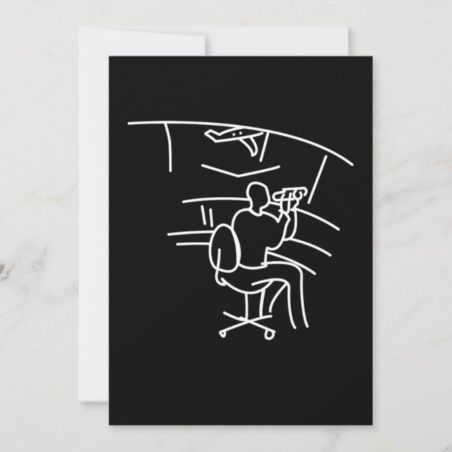 Convite Linha de Trabalho de Carreira de Controlador de Tr (Frente)