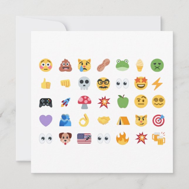 Convite Linha do tempo de 35 emojis Roaring Kitty meme GME (Frente)