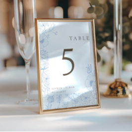 Convite Linha Dupla - Arte Francesa - Mesa Azul - Placa Nr