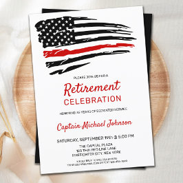 Convite Linha Vermelha fina do Partido da Reforma do Bombe