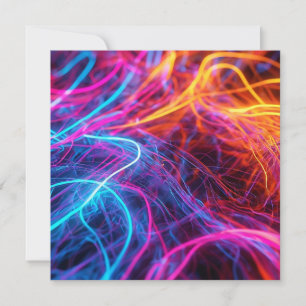 Convite Linhas de Neon