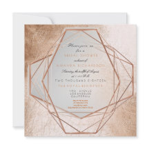 Linhas Metálicas do Chá de panela Cooper Geométric