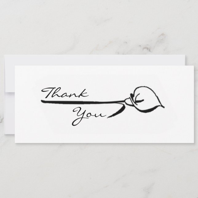 Convite Lírio Calla Obrigado (Frente)