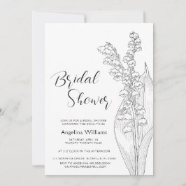 Convite lírios do Chá de panela do vale