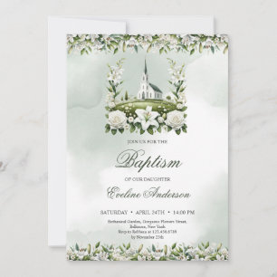 Convite Lírios e rosas da Igreja Católica