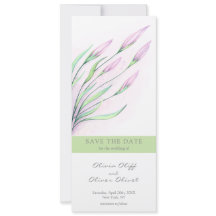 Lírios Púrpuros Suaves Salvem a Data