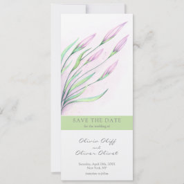 Convite Lírios Púrpuros Suaves Salvem a Data