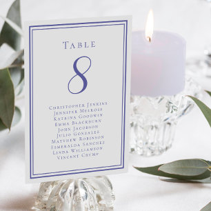 Convite Lista de Assentos do Casamento Número da Mesa dos 