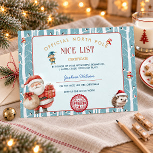 Convite Lista de Presentes de Natal Floresta de Inverno de