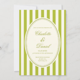 Convite Listra Casamento Chartreuse Personalizado