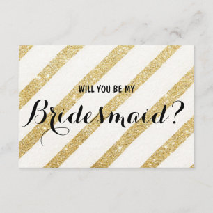 Convite Listra moderna do ouro da escova você será minha