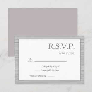 Convite Listras cinza branco minimalista rosa bege RSVP