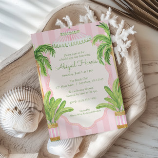 Convite Listras da Cabana Rosa Palm Beach