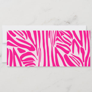 Convite Listras de zebra rosa
