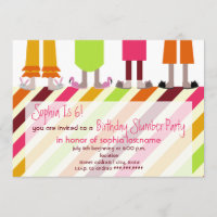 Listras do Sleepover do partido de descanso do