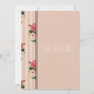 Convite Listras florais cor-de-rosa rosa Christian, religi