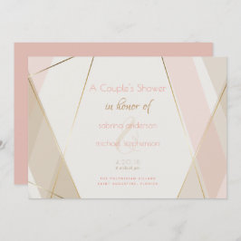 Convite Listras Geométricas Modernas Contemporâneas Lamina