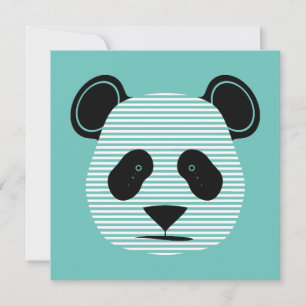 Convite listras panda