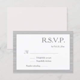 Convite Listras Rosa Bege Branco Cinza Minimalista RSVP
