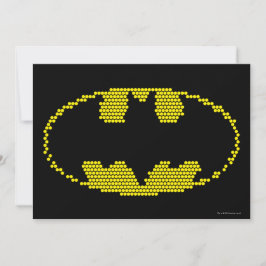 Convite Lite-Brite Bat Emblem