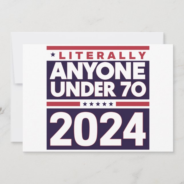 Convite Literalmente Qualquer Outra Pessoa 2024 Presidente (Frente)
