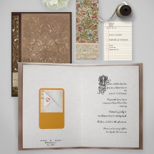 Convite Literário de Casamento com Livro da Biblio