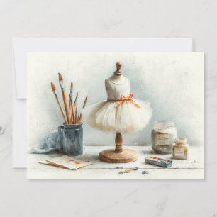 Convite Little Ballerina - Festa de aniversário do Studio 