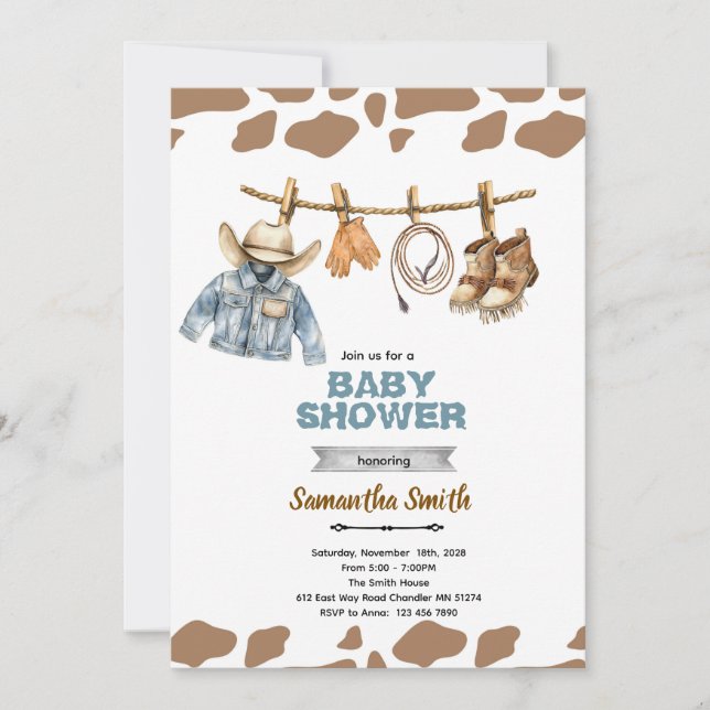 Convite Little Camper Baby Shower Invitation (Frente)