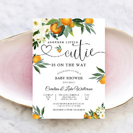 Convite Little Cutie Citrus Baby Shower Invitation
