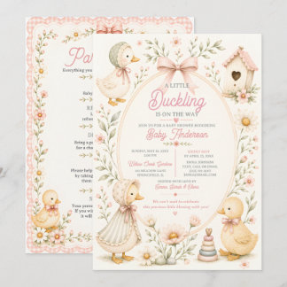 Convite Little Duckling Dreams Baby Shower Invitation