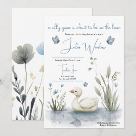 Convite Little Goose Baby Shower Invitation