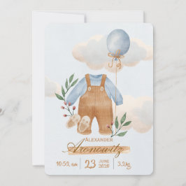 Convite Little hands, little feet, and a big place in our 