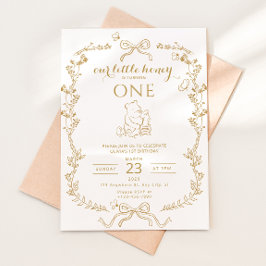 Convite Little Honey Bee First Birthday Invitation