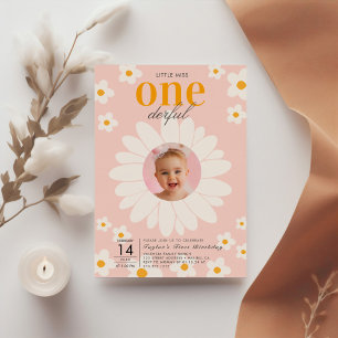 Convite Little Miss Oneince   Primeiro aniversario de Flor