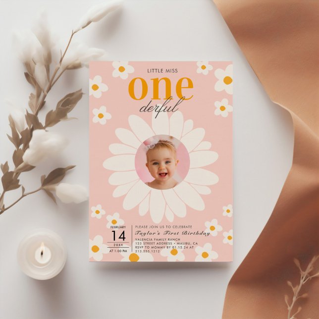 Convite Little Miss Oneince | Primeiro aniversario de Flor (Criador carregado)