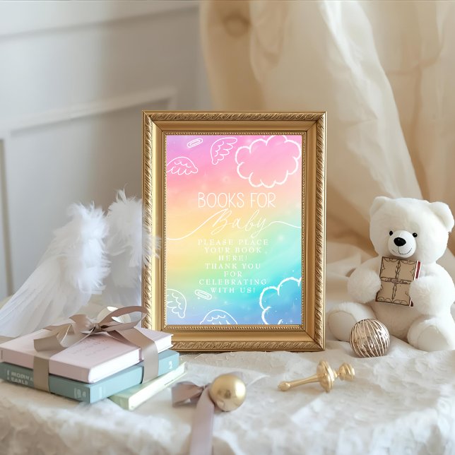 Convite Little Piece of Heaven Rainbow Books for Baby Sign (Little Piece of Heaven Rainbow Books for Baby Sign)