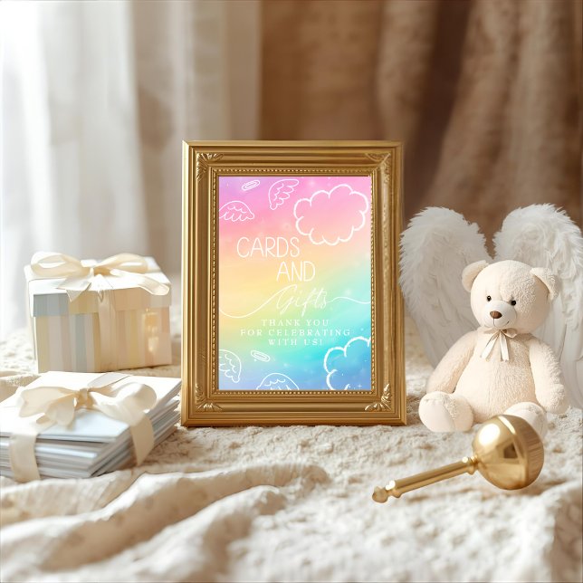 Convite Little Piece of Heaven Rainbow Cards & Gifts Sign  (Little Piece of Heaven Rainbow Cards & Gifts Sign)
