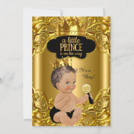 Convite Little Prince está a caminho Chá de fraldas Brunet