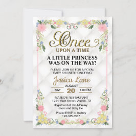 Convite Little Princess Is On The Way Girl Baby Shower