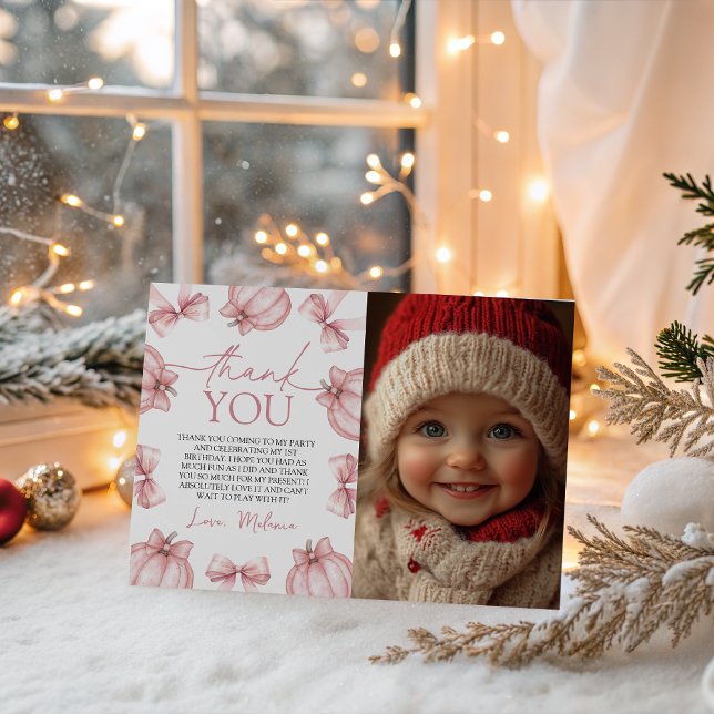 Convite Little Pumpkin Photo Thank You (Criador carregado)