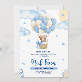 Convite Little Star Baby Shower Invitation Design