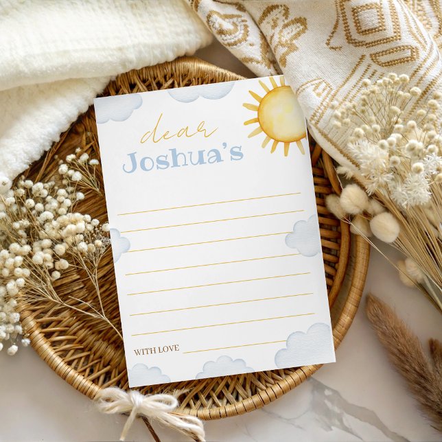 Convite Little Sunshine Time Capsule Card (Criador carregado)