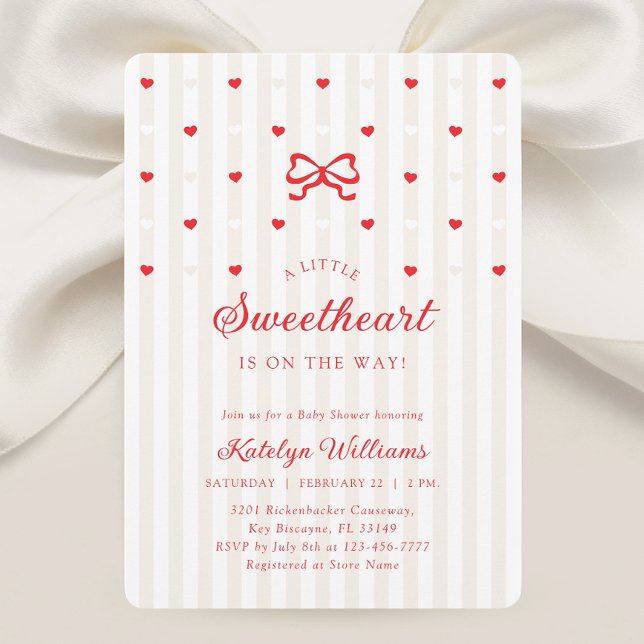 Convite Little Sweetheart Gender Neutral Baby Shower (Criador carregado)