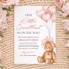 Convite Little Sweetheart Valentine Baby Shower