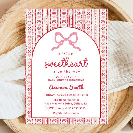 Convite Little Sweetheart Valentine Baby Shower Invitation
