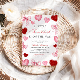 Convite Little Sweetheart Valentines Day Baby Shower