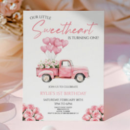 Convite Little Sweetheart Valentine's Day Birthday Party