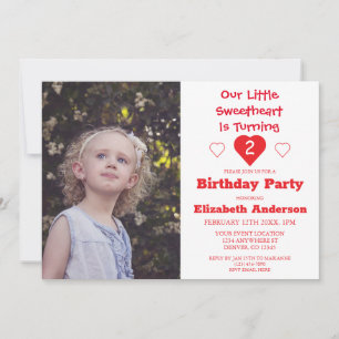 Convite Little Swetheart Birthday