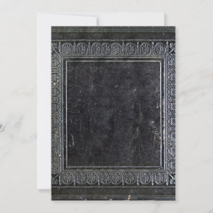 Convite Livro Antigo Preto Caído
