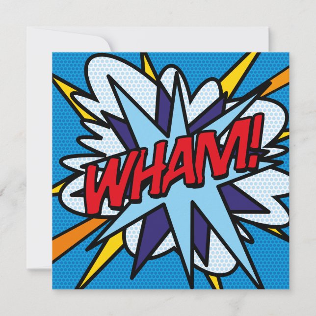 Convite Livro de banda desenhada colorida moderno (Frente)